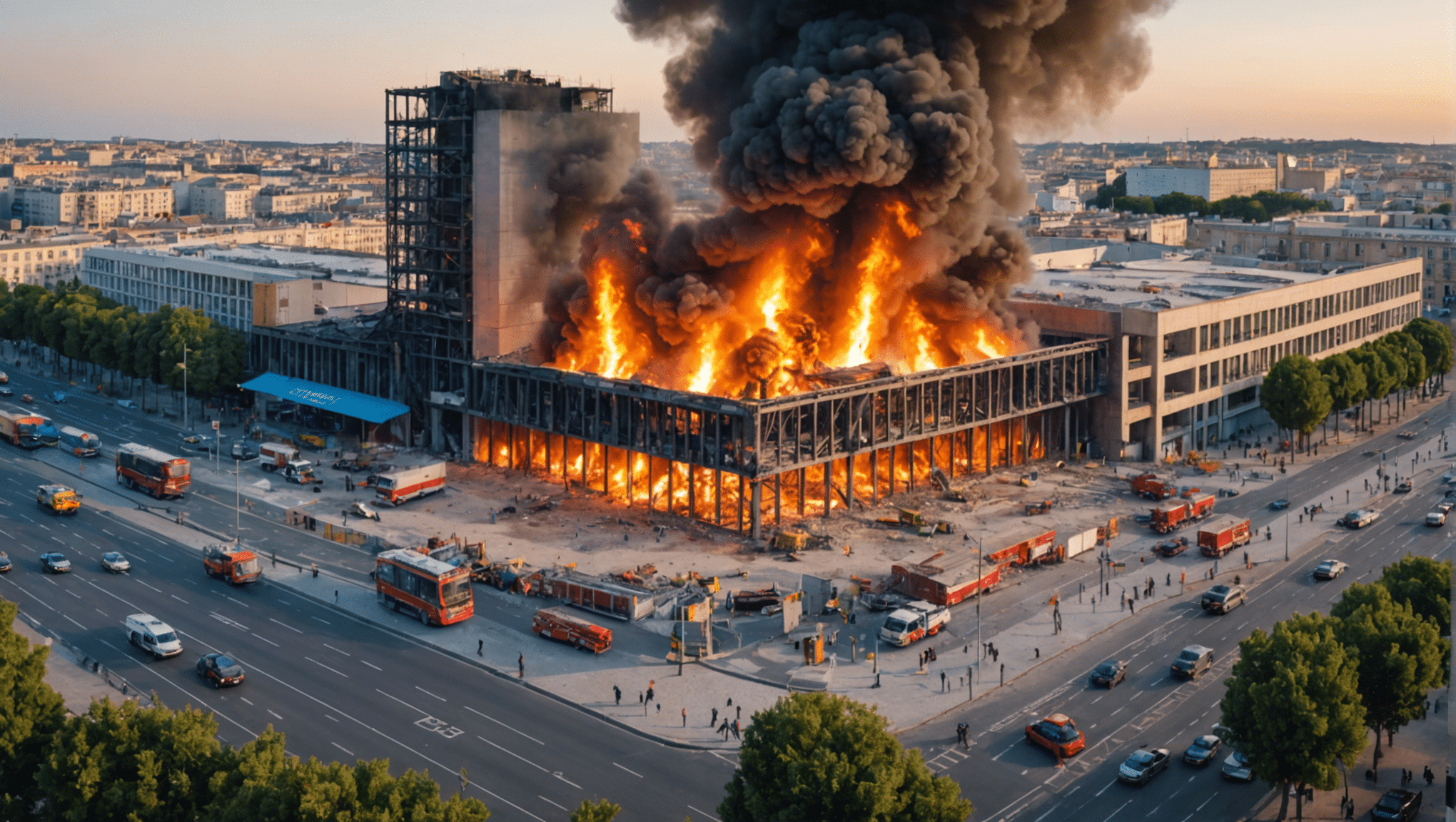 découvrez la vérité sur l'incendie qui a éclaté sur le chantier du magasin primark au centre commercial odysseum à montpellier. révélation sur les événements réels et les conséquences.