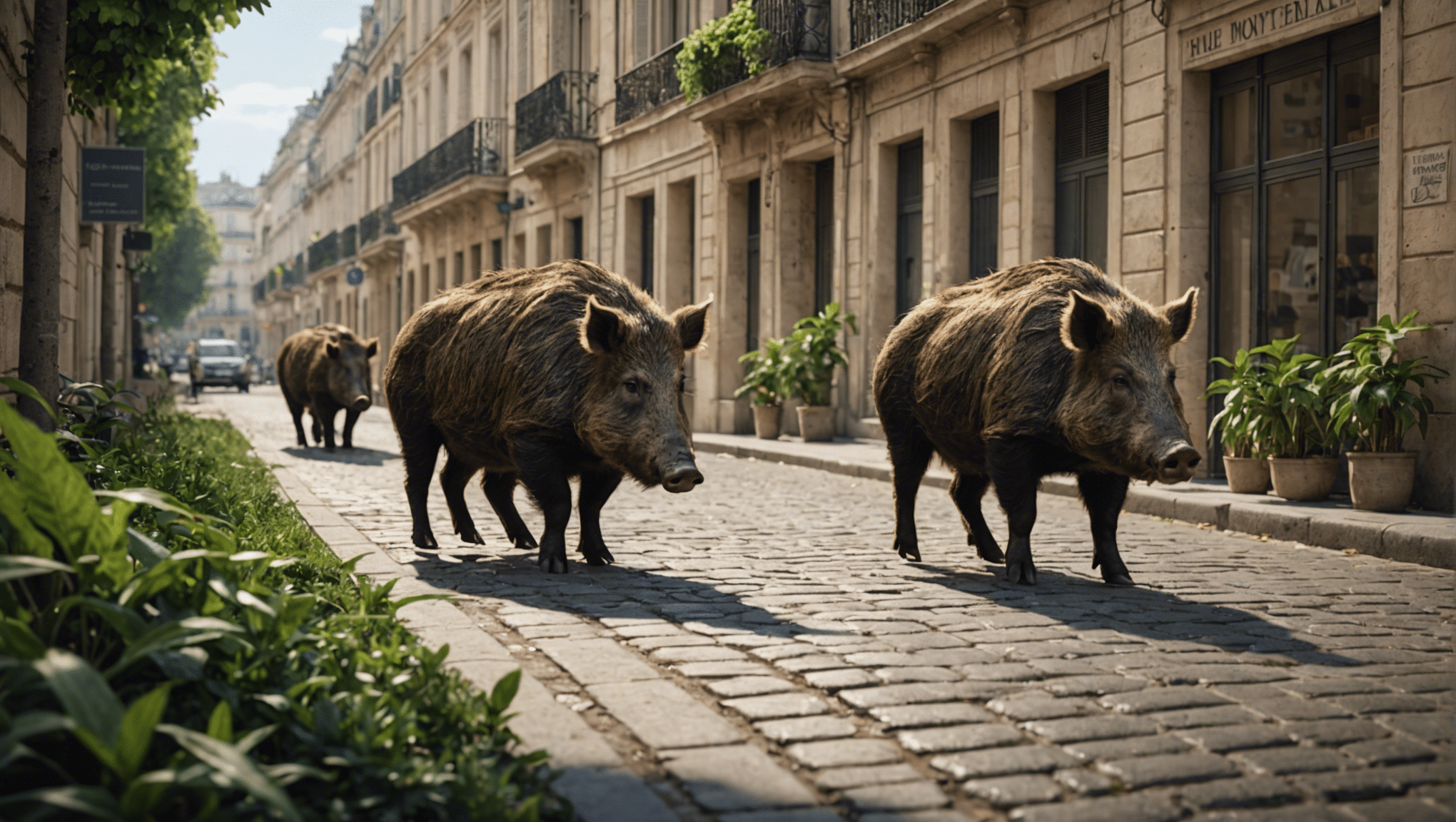 découvrez la surprenante intrusion de sangliers au cœur de montpellier : plongez au cœur de l'aventure urbaine de ces animaux sauvages !