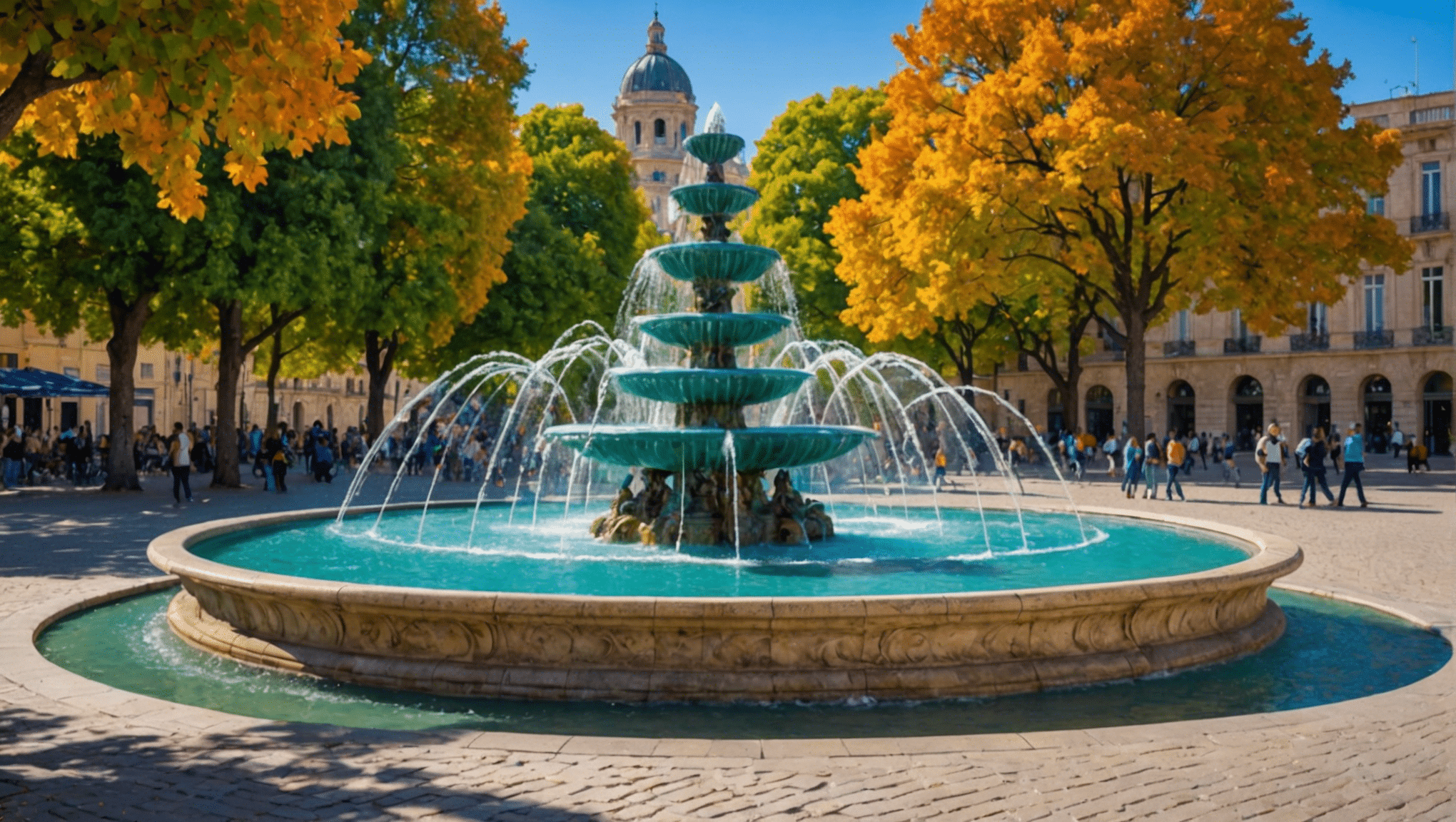 découvrez pourquoi la fontaine de l'esplanade à montpellier s'anime de couleurs dans cette vidéo fascinante. une expérience visuelle captivante à ne pas manquer !