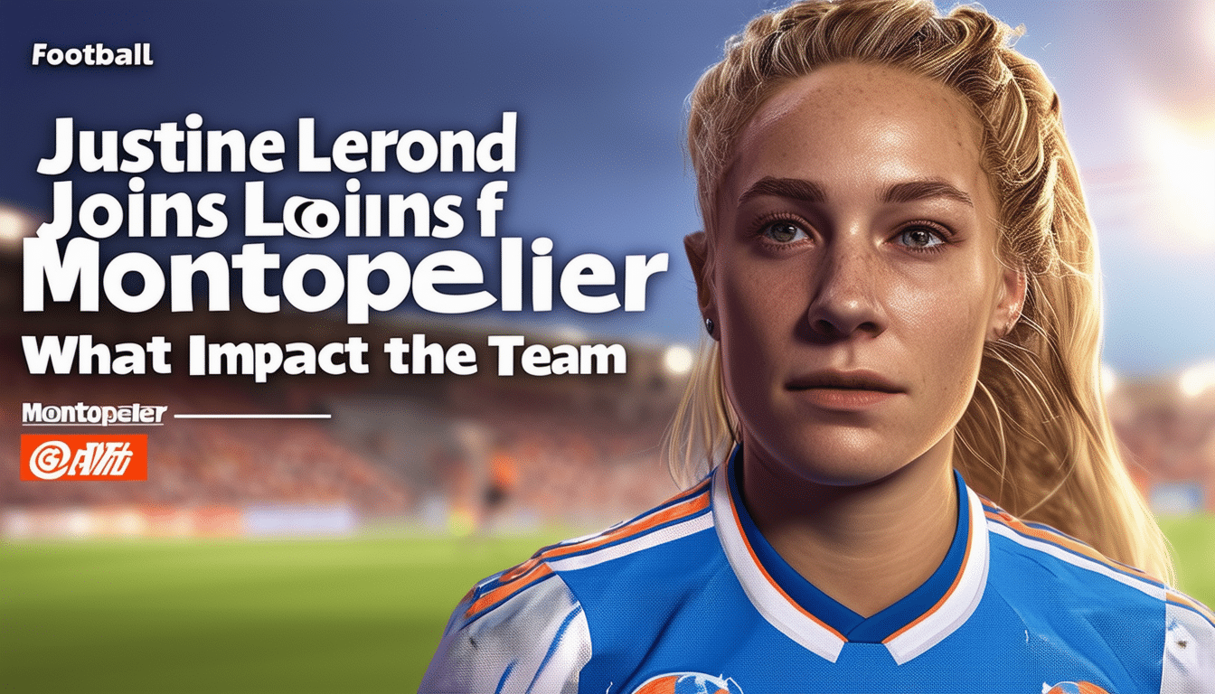 découvrez quel impact aura l'arrivée de justine lerond à montpellier sur l'équipe de football.