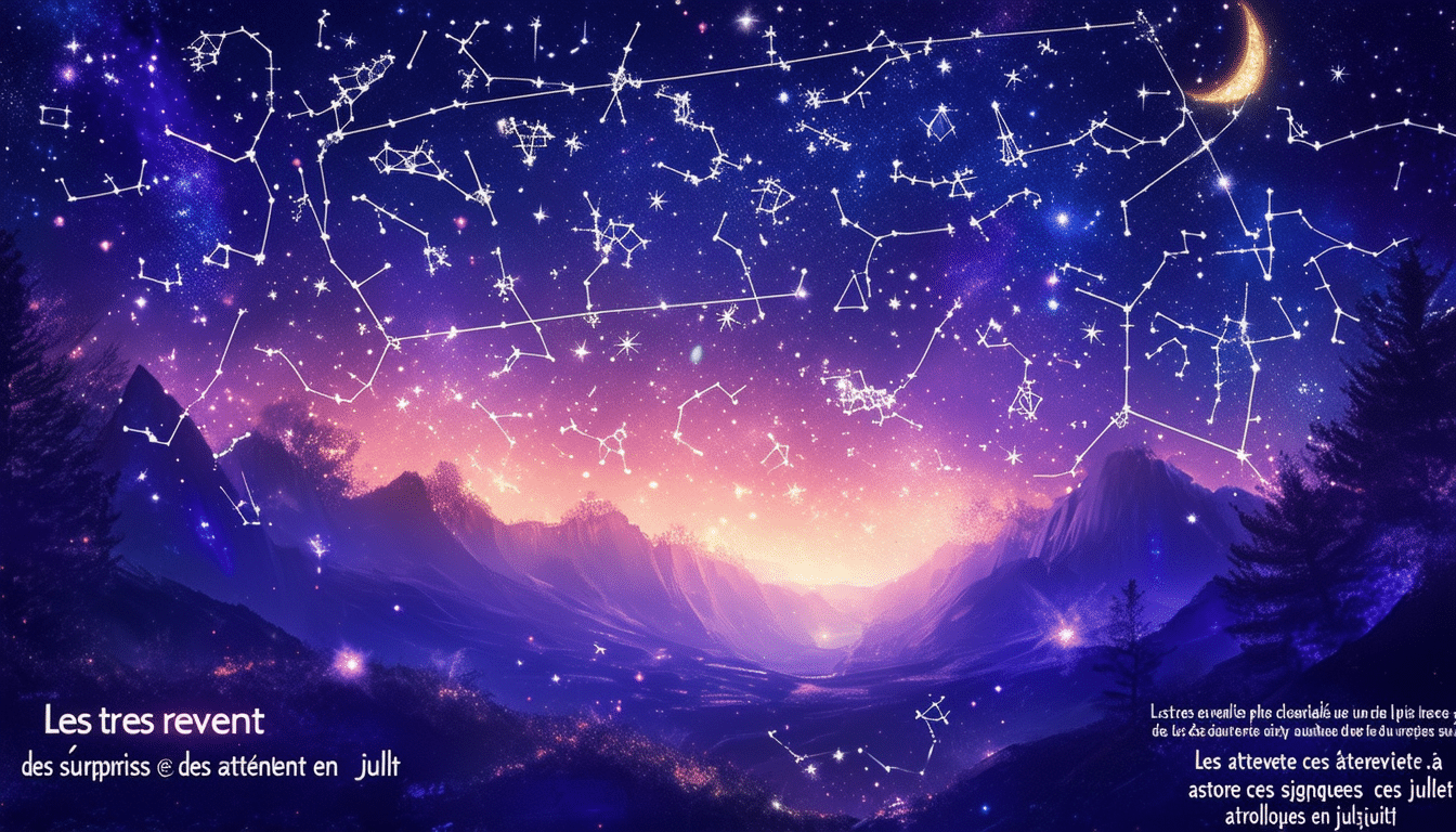 découvrez ce que juillet réserve à certains signes astrologiques ! les astres annoncent des surprises captivantes qui pourraient transformer votre mois. ne manquez pas nos révélations astrologiques et préparez-vous à accueillir les changements à venir.