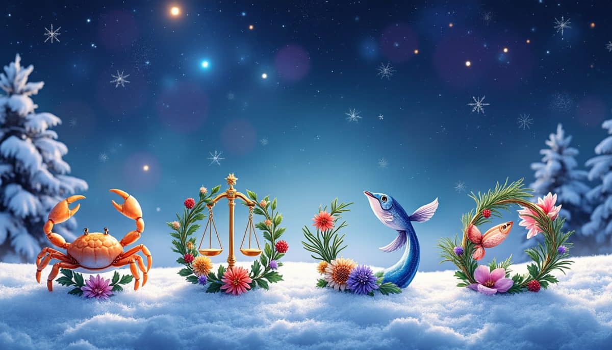 découvrez quels sont les quatre signes astrologiques qui seront comblés de bonheur cet hiver, tels des flocons de neige scintillants. plongez dans les révélations célestes et préparez-vous à vivre une saison d'épanouissement et de joie.