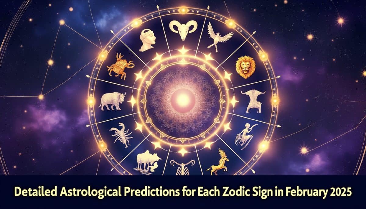 découvrez nos prédictions astrologiques détaillées pour chaque signe du zodiaque en février 2025. explorez les influences cosmiques qui façonneront votre mois, des conseils personnalisés aux opportunités à saisir. préparez-vous à naviguer dans les énergies célestes et à maximiser votre potentiel!