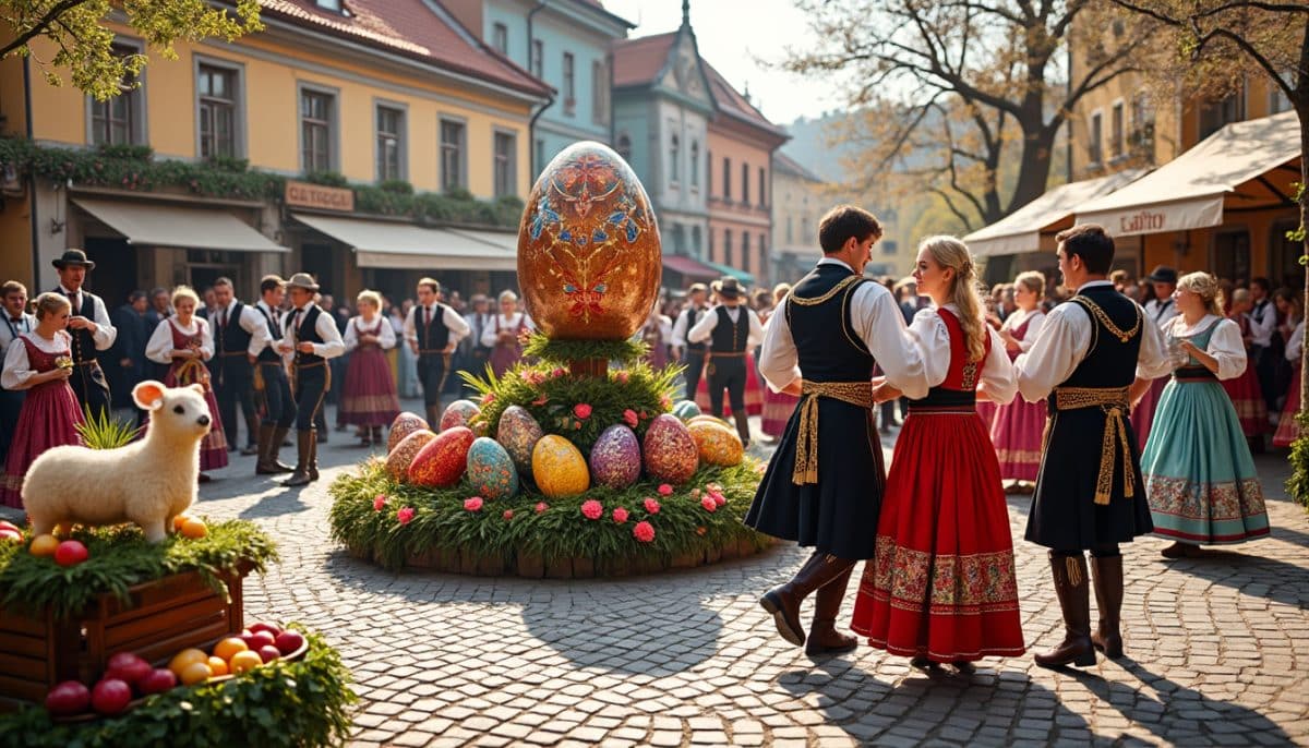 découvrez la ville de ruse en bulgarie qui célèbre pâques avec des danses folkloriques colorées et des œufs soigneusement teints, un événement vibrant qui allie tradition et joie communautaire.
