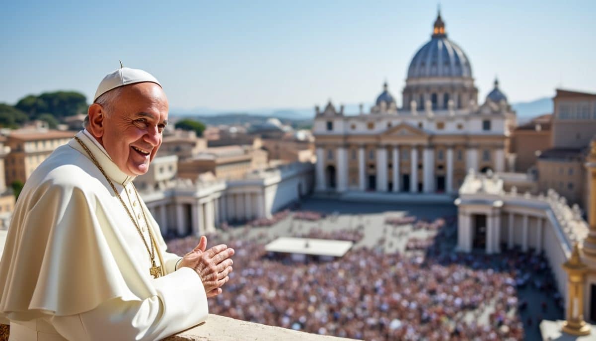 le pape françois s'exprime depuis le balcon de la basilique saint-pierre à rome lors de la célébration de pâques, appelant à la vigilance contre la montée inquiétante de l'antisémitisme dans le monde. un message fort pour promouvoir la paix et la tolérance.
