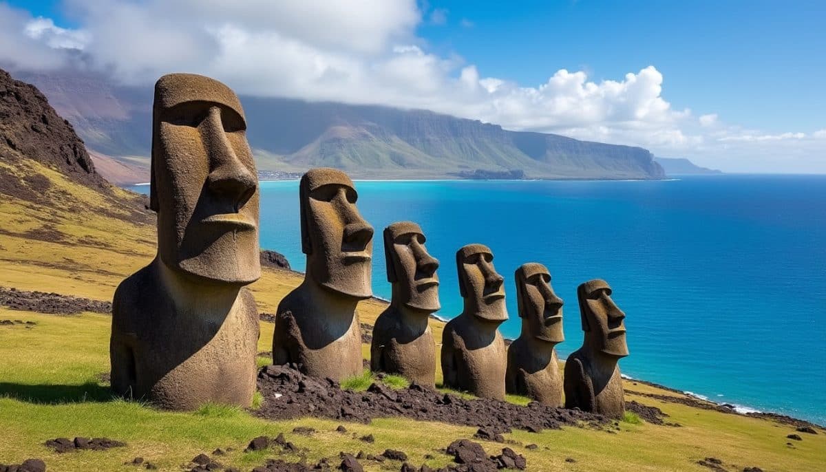 découvrez les secrets fascinants de l'île de pâques, un lieu chargé d'histoire et de mystère. plongez dans l'univers des célèbres statues moaï et explorez les énigmes qui entourent cette destination unique au monde.