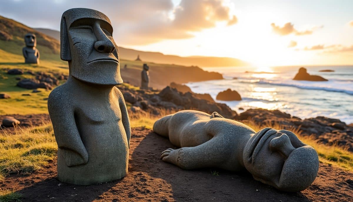 découvrez les mystères envoûtants de l'île de pâques, un joyau du pacifique rempli d'énigmes anciennes, de statues monumentales et de cultures fascinantes. plongez dans l'histoire et la légende de ce site unique, où chaque roche raconte une histoire et chaque moai garde un secret.