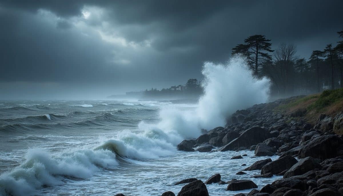 un nor'easter tardif se profile à l'horizon, prêt à frapper la côte est avec des pluies froides et battantes avant le week-end du memorial day. préparez-vous à des conditions météorologiques difficiles et restez informés sur les derniers développements.