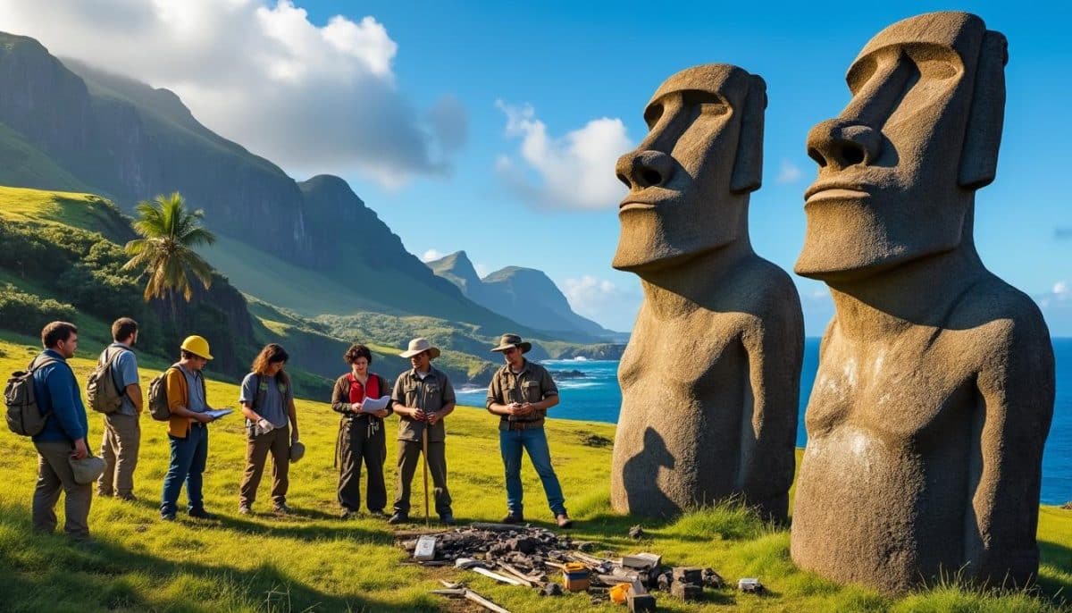 découvrez les secrets fascinants des statues géantes de l'île de pâques dans ce documentaire captivant de france 5. des chercheurs dévoilent des révélations surprenantes sur ces monuments emblématiques et leur histoire mystérieuse. plongez dans une aventure scientifique qui éclaire le passé de cette île énigmatique.