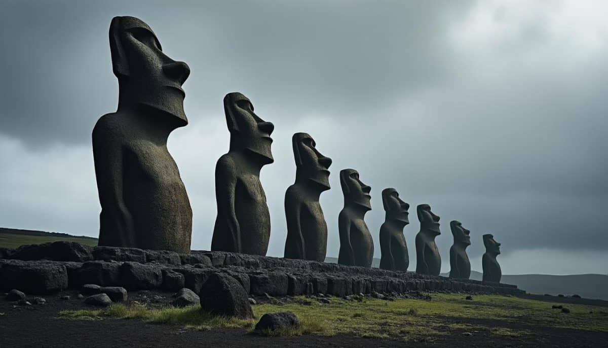 découvrez les secrets fascinants des statues géantes de l'île de pâques dans ce documentaire captivant diffusé sur france 5. des chercheurs dévoilent les mystères entourant ces emblématiques moaï, explorant leur histoire, leur construction et leur signification culturelle. plongez dans une enquête passionnante qui révèle les enjeux archéologiques et les défis auxquels font face les vestiges de cette île énigmatique.