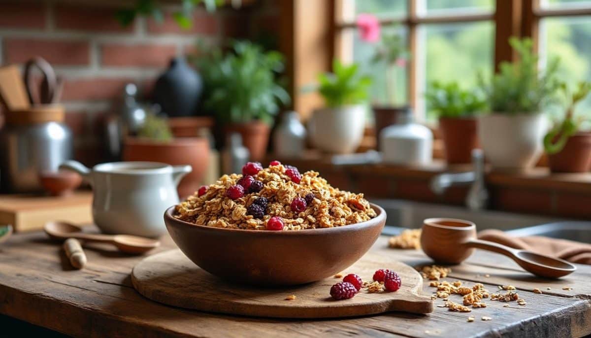découvrez nos 2 astuces pour préparer un granola maison croustillant et sain. transformez votre petit-déjeuner avec des ingrédients nutritifs et savoureux, tout en maîtrisant la texture parfaite pour un croquant irrésistible.