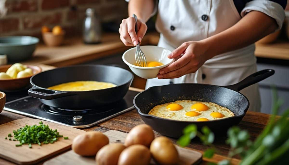 découvrez 2 astuces incontournables pour préparer une délicieuse omelette espagnole, parfaite pour un brunch complet. réveillez vos papilles avec des saveurs authentiques et des recettes simples à réaliser qui raviront vos invités.