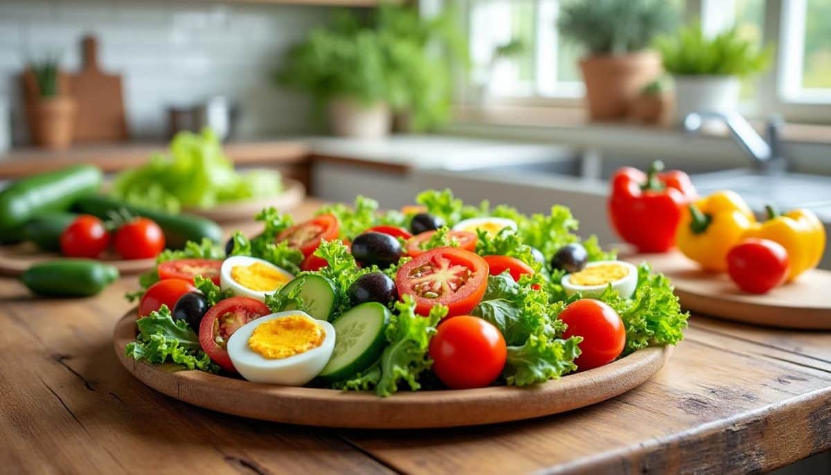 découvrez deux délicieuses recettes de salade niçoise classique et légère, parfaites pour un repas estival. savourez la fraîcheur des légumes, le goût des olives et la tenderesse du thon dans ces plats simples et savoureux.