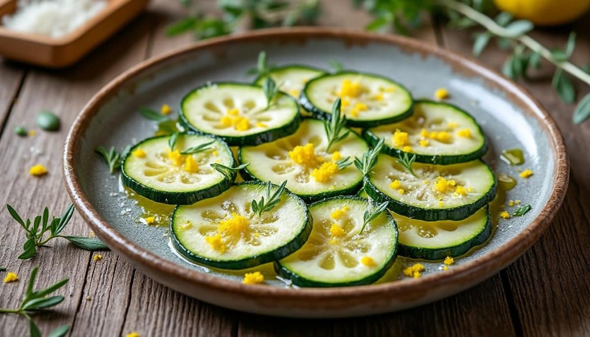 découvrez nos 6 astuces pour préparer un carpaccio de courgette, une entrée chic et raffinée qui impressionnera vos invités. facile à réaliser, cette recette légère et savoureuse met en valeur la courgette de manière délicate. idéale pour les apéritifs ou les dîners estivaux!