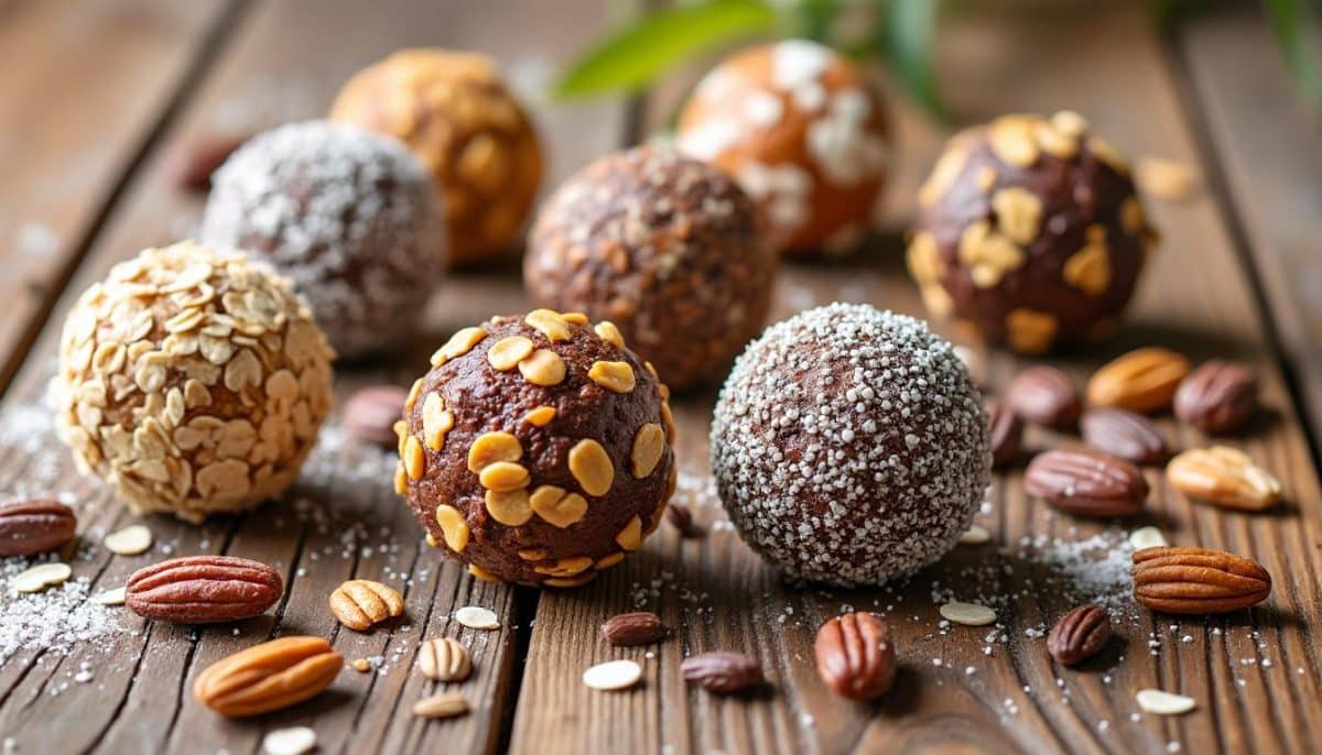 découvrez nos 6 délicieuses energy balls, une source naturelle de boost d'énergie. parfaites pour une collation saine, elles vous aideront à recharger vos batteries tout au long de la journée. naturellement savoureuses et nutritives, nos energy balls sont idéales pour les sportifs et les amateurs de bien-être.