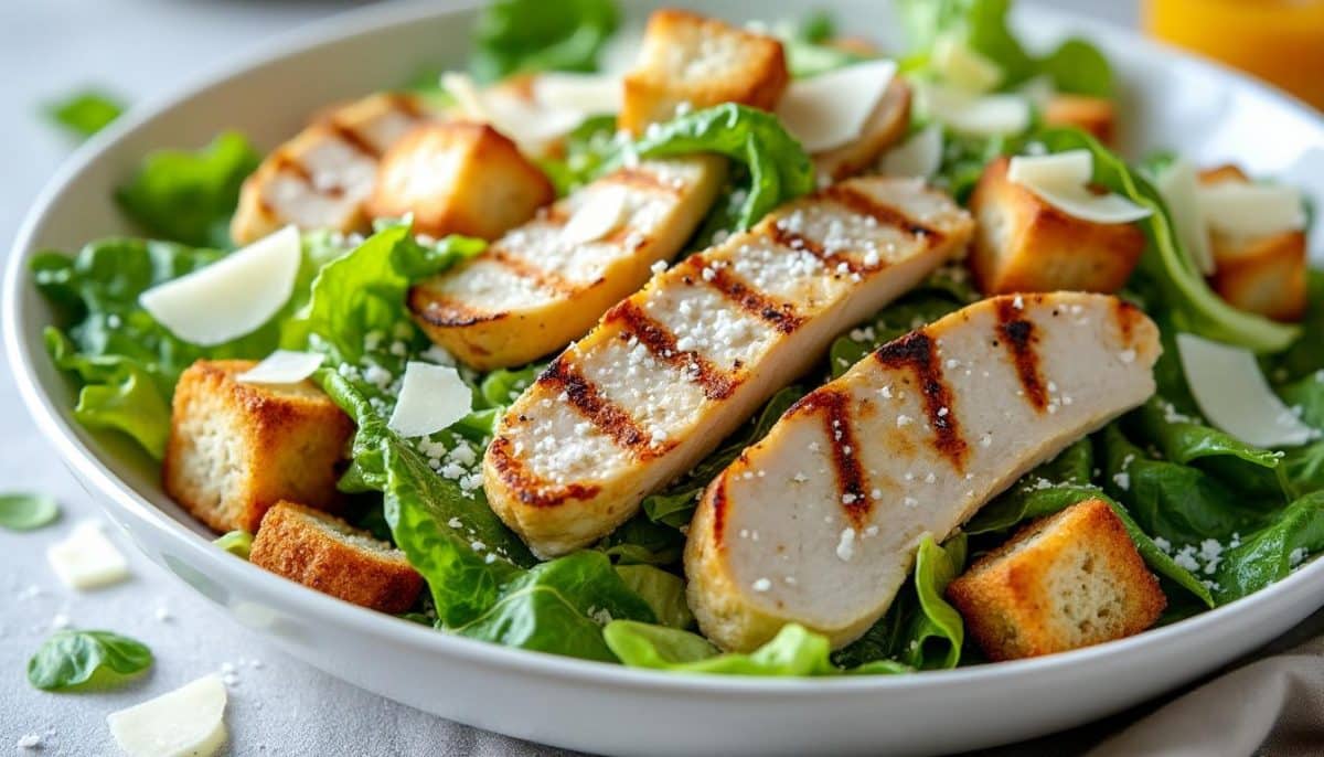 découvrez 6 délicieuses recettes de salade césar qui garantissent un croquant irrésistible. parfaites pour les repas rapides ou comme accompagnement, ces idées originales raviront vos papilles et apporteront un vent de fraîcheur à vos plats.