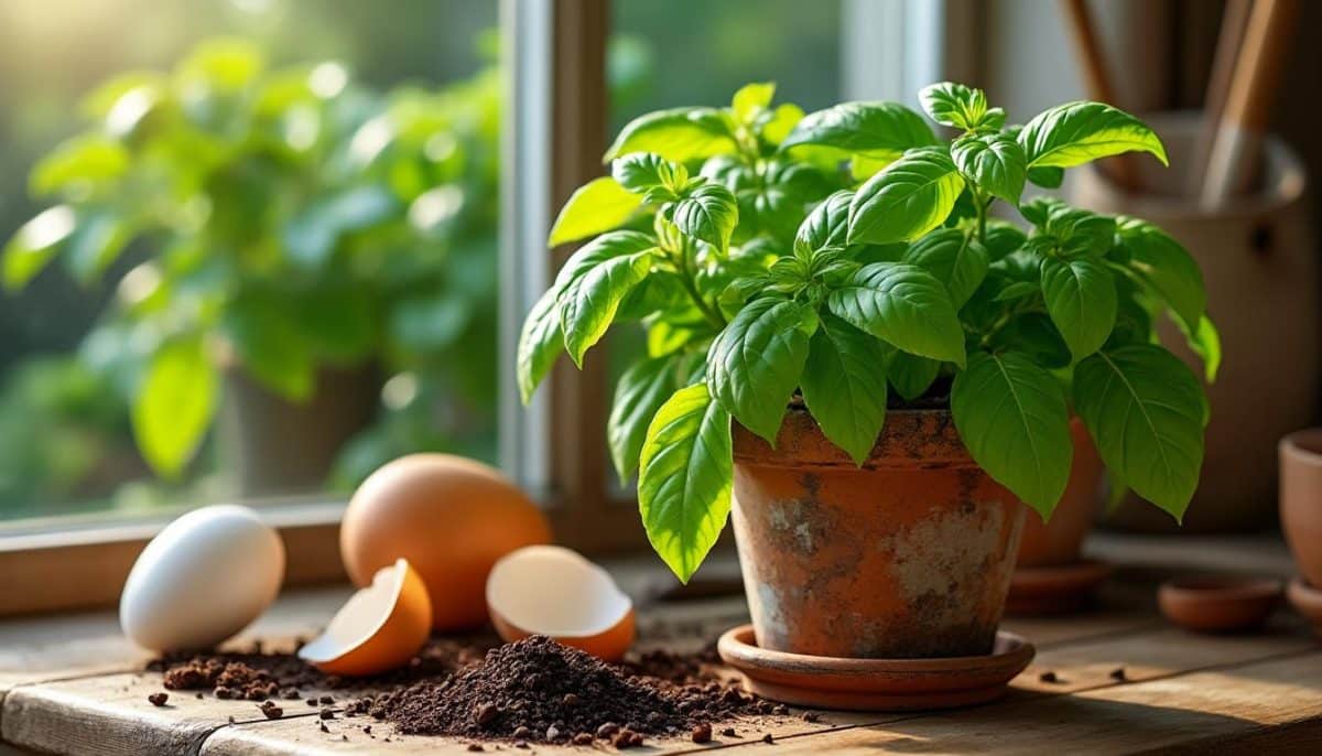 découvrez comment booster votre récolte de basilic géant multipliant les rendements par 5 grâce à ces 2 ingrédients de cuisine astucieux. des astuces simples pour des plantations luxuriantes!