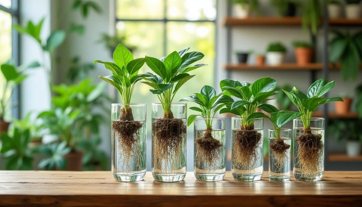 découvrez comment multiplier facilement vos plantes préférées avec notre guide sur les boutures express. apprenez à faire pousser cinq variétés remarquables dans un simple verre d'eau, pour un jardinage rapide et efficace, même chez vous!