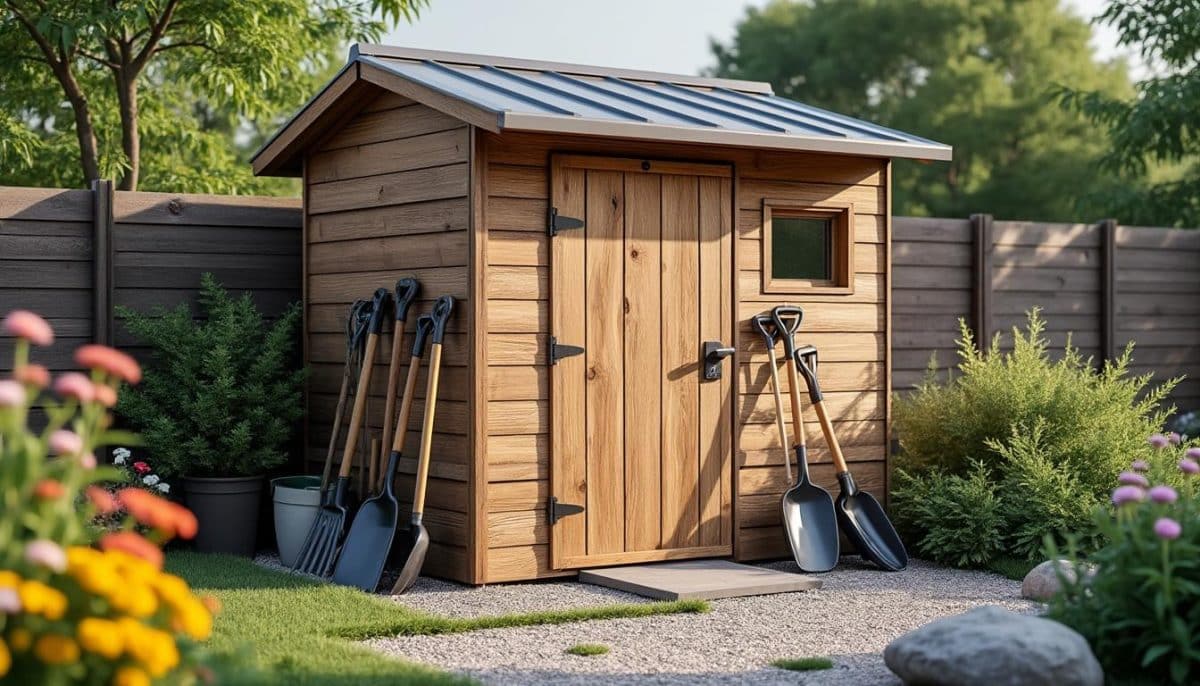 découvrez notre cabane à outils exceptionnelle, conçue pour durer 30 ans tout en restant abordable à moins de 100€. idéale pour tous vos besoins de rangement extérieur, elle allie robustesse et économie. transformez votre espace de jardin dès maintenant!