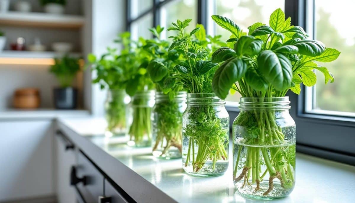 découvrez comment faire pousser cette herbe aromatique facilement dans un verre d'eau, sans terre. apprenez les astuces pour profiter de ses saveurs fraîches tout en décorant votre intérieur de manière naturelle.