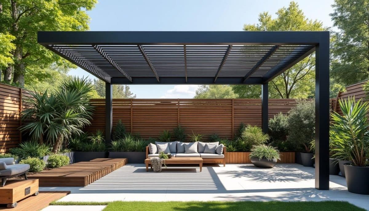 découvrez notre pergola auto-portée, facile à monter sans besoin de scellement ni de bétonnage. profitez d'un espace extérieur agréable tout en ajoutant une touche d'élégance à votre jardin.