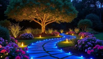 découvrez comment les led cachées créent une ambiance féérique dans votre jardin la nuit. transformez votre espace extérieur en un véritable havre de paix lumineux, idéal pour les soirées d'été et les moments de convivialité.