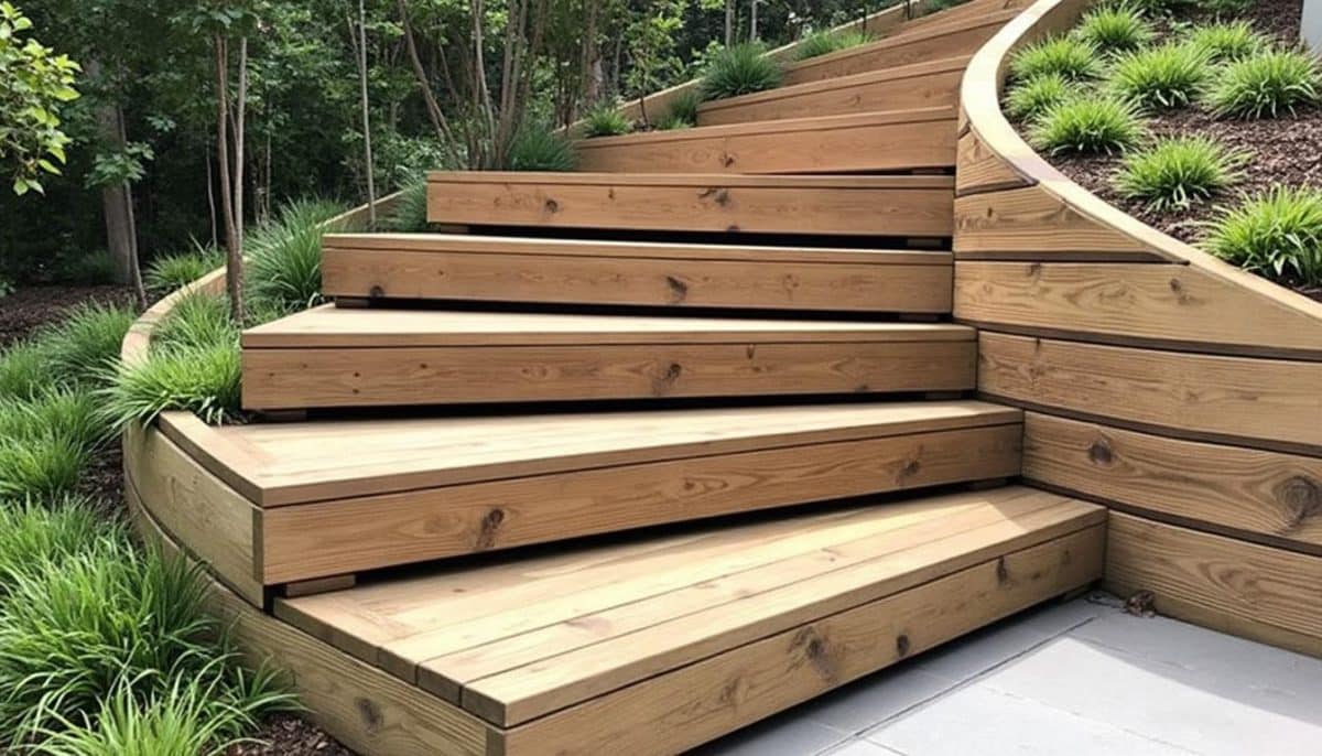 découvrez comment transformer votre jardin avec des escaliers en traverses de récupération. alliez design et écologie en créant des éléments uniques et esthétiques qui rehausseront votre espace extérieur.