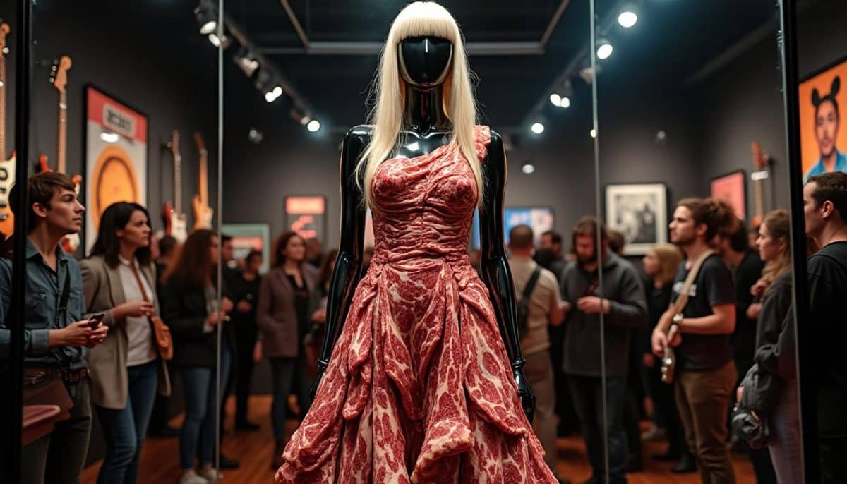 découvrez la fameuse robe en viande de lady gaga, une pièce audacieuse qui a marqué l'histoire de la mode. plongez dans l'univers provocateur de cet icône pop à travers notre exploration de cette tenue emblématique exposée au musée du rock.