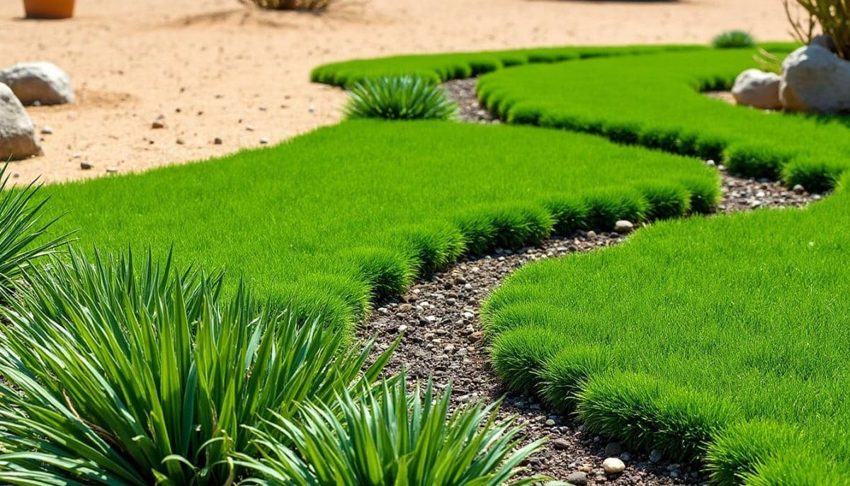 découvrez notre alternative révolutionnaire au gazon : une pelouse verte qui résiste à des températures élevées de 40°c. écologique et esthétique, elle transforme votre jardin tout en réduisant l'entretien. optez pour une solution durable et innovative pour un espace extérieur toujours éclatant !