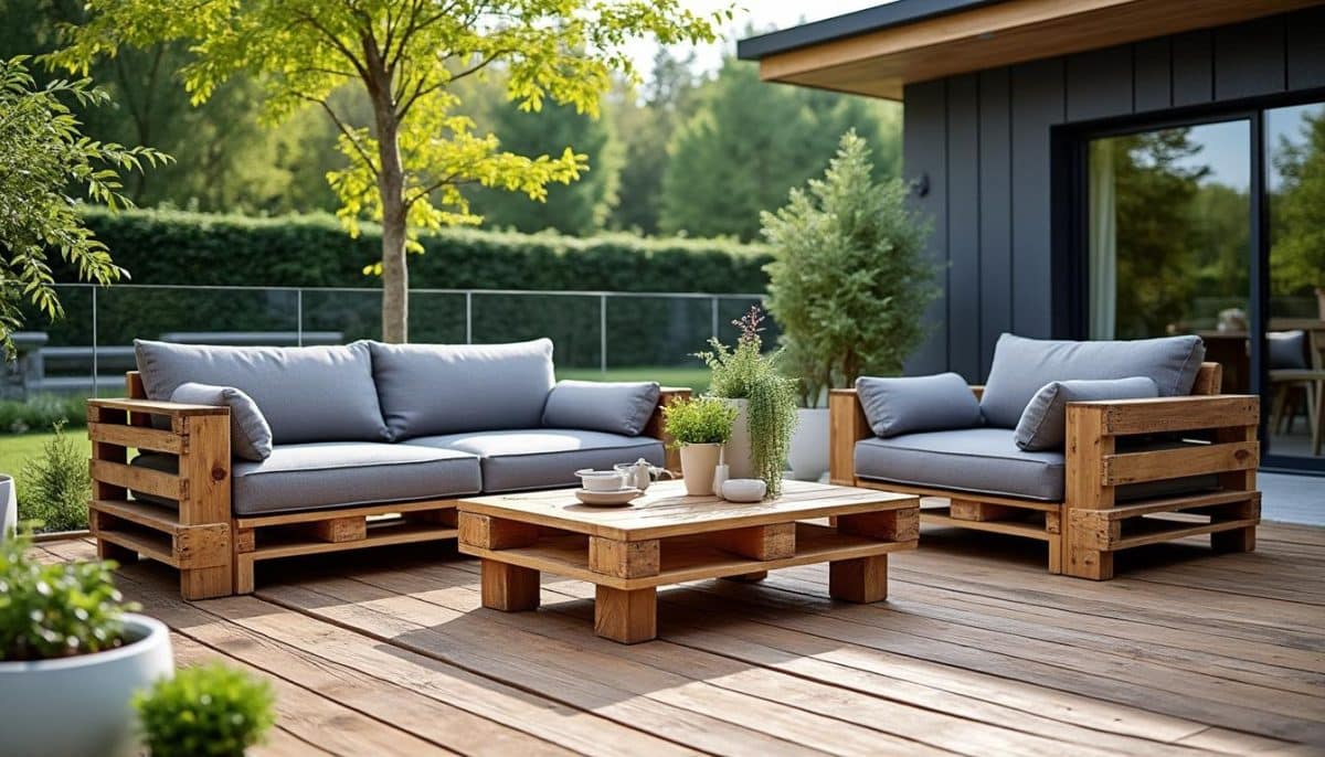 découvrez comment un salon de jardin en palettes peut offrir le même style et confort qu'un mobilier à 3000€, tout en étant économique et écologique. transformez votre espace extérieur avec des solutions diy abordables et design.