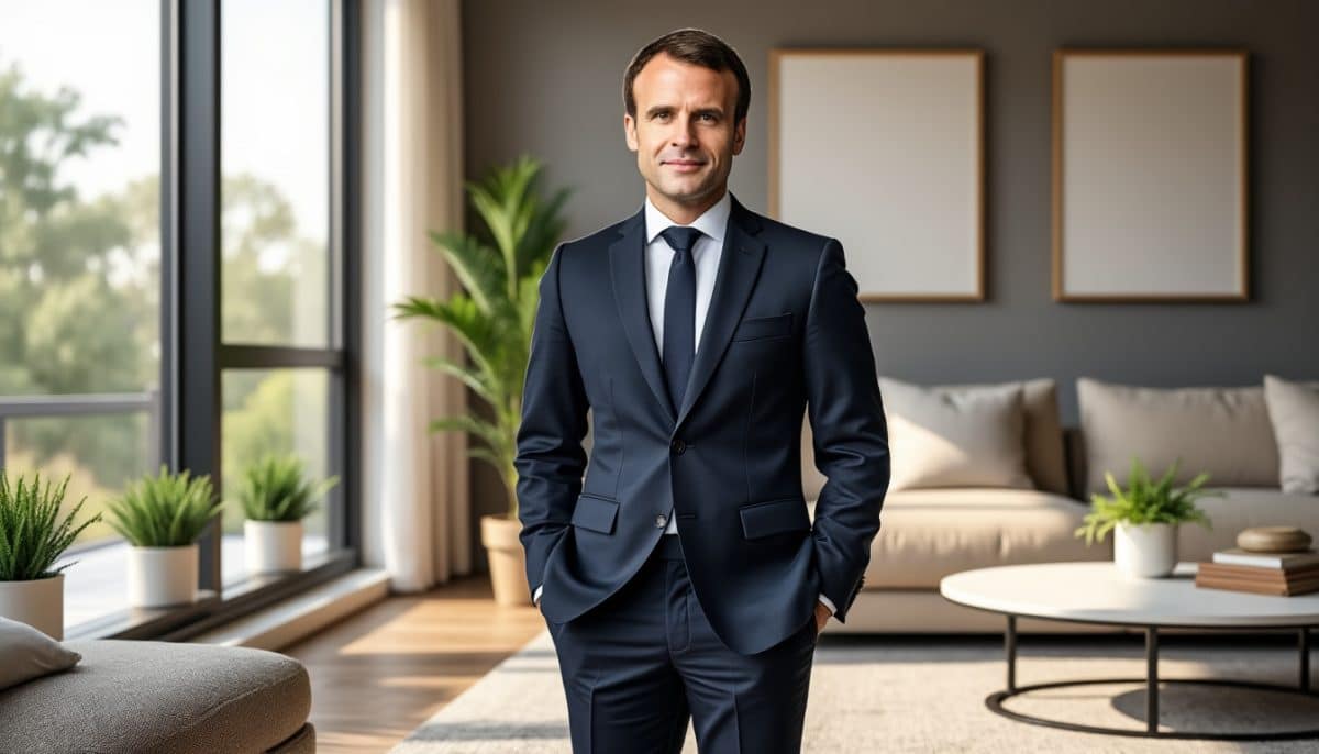 explorez la taille réelle d’emmanuel macron avec une figurine en carton grandeur nature ! idéal pour photos, événements ou décoration, ce président en carton unique est à portée de main pour surprendre et amuser vos invités.
