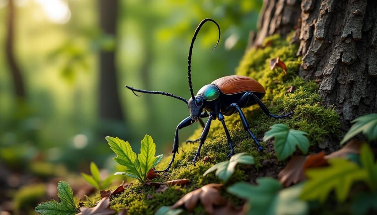 découvrez la biologie fascinante du grand capricorne du chêne, un coléoptère emblématique, ainsi que les enjeux cruciaux de sa conservation pour préserver l’équilibre de nos forêts.