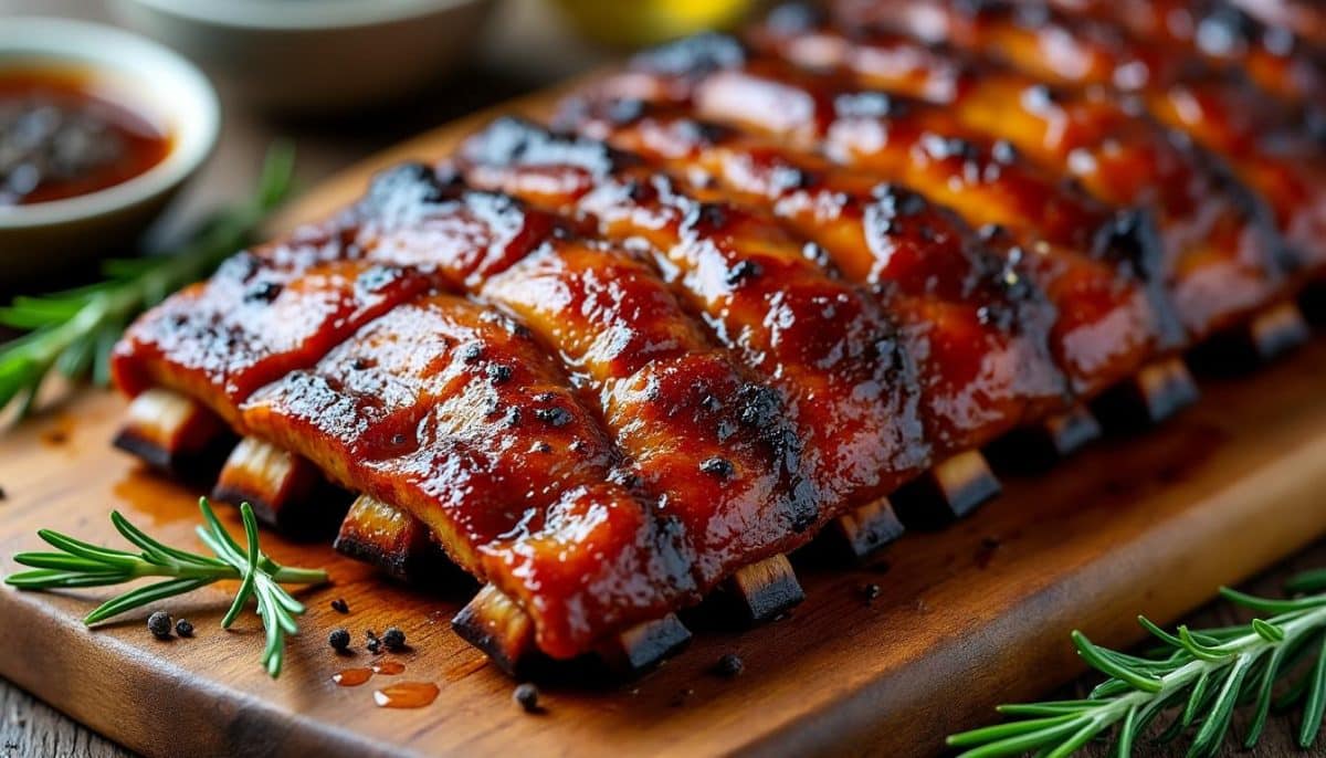découvrez notre recette rapide et savoureuse de travers de porc caramélisés au four, parfaits pour un repas gourmand et facile à préparer.