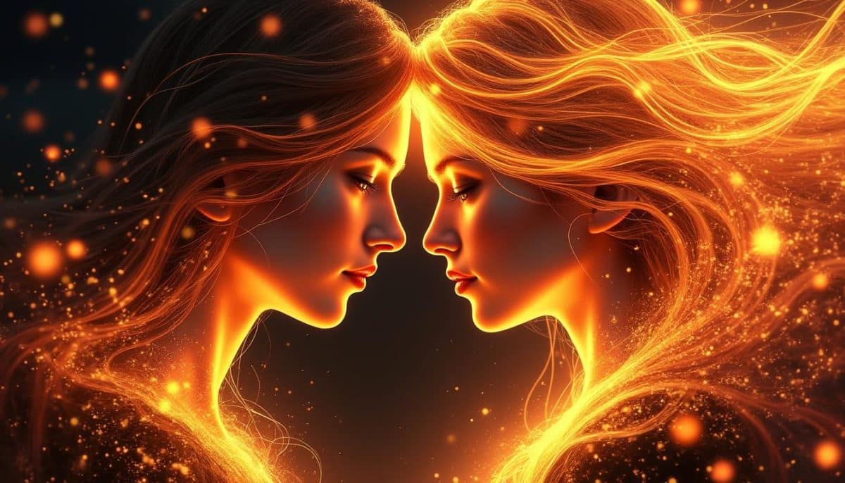 explorez les dynamiques des flammes jumelles et des relations parallèles pour mieux comprendre les liens profonds et complexes avec votre partenaire actuel.