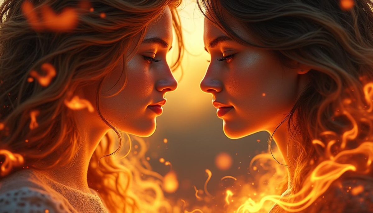 explorez les signes et les ressentis corporels des flammes jumelles, une connexion unique et profonde qui transforme votre âme et votre cœur.