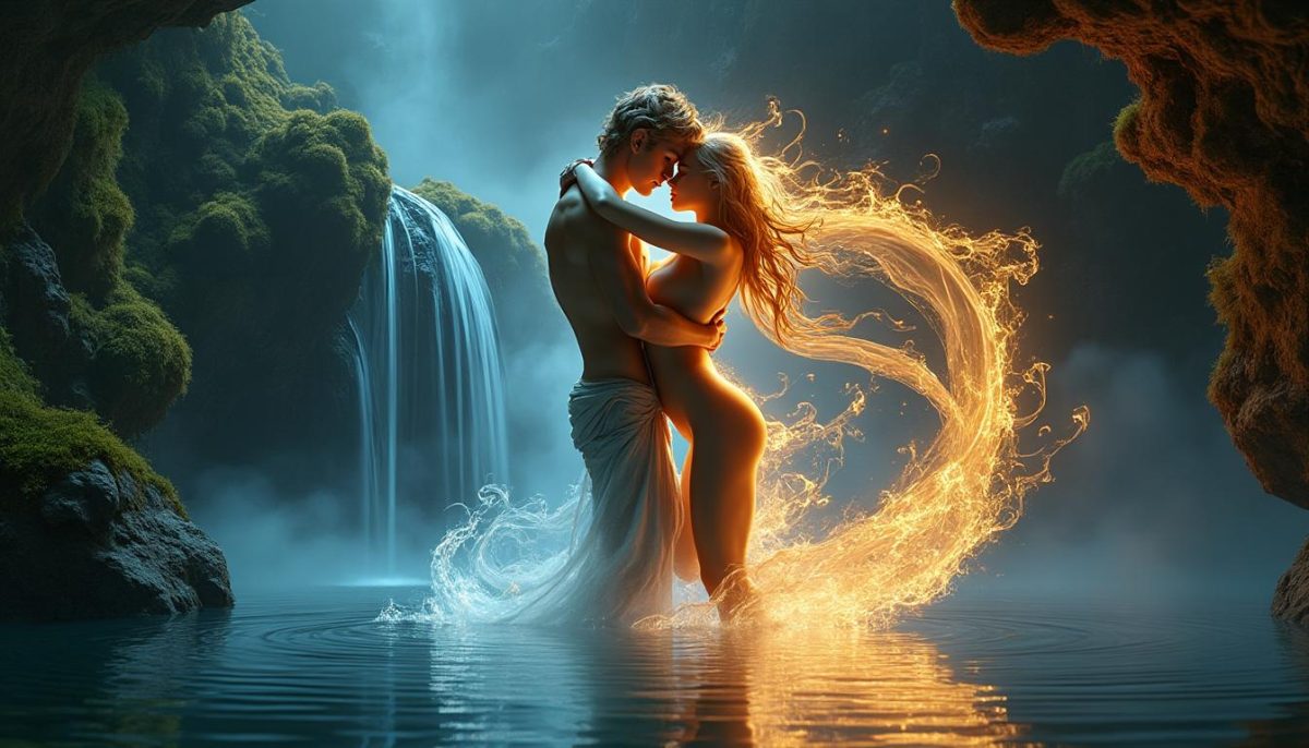 découvrez la passion intense entre le coureur et le poursuivant, et explorez le lien mystique des flammes jumelles qui unit leurs âmes.