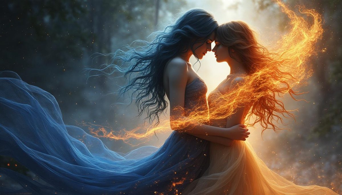 découvrez la passion profonde entre le coureur et le poursuivant dans le mystère des flammes jumelles, un lien spirituel et intense qui transcende le temps et l'espace.