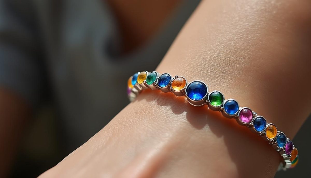 découvrez notre bracelet en argent agrémenté de pierres semi-précieuses, symbole de protection et de bien-être, pour avoir votre ange gardien toujours près de vous.