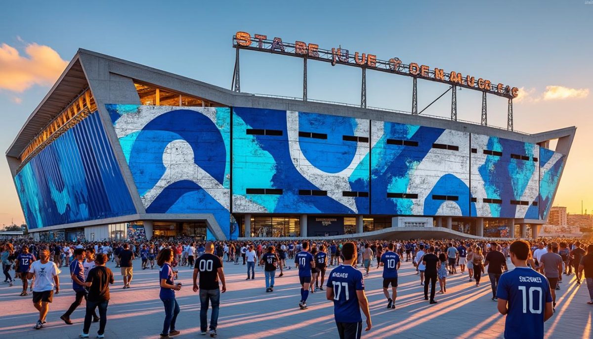 découvrez la transformation du stade julien baudon à marseille, fruit d'une collaboration unique entre l'olympique de marseille et l'artiste jul, alliant sport et culture urbaine.