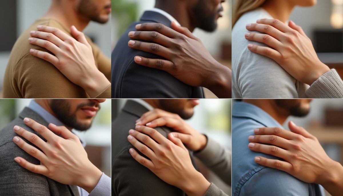 découvrez les 6 messages cachés derrière le geste de toucher l’épaule et comprenez ce que ce contact signifie vraiment dans différentes situations.